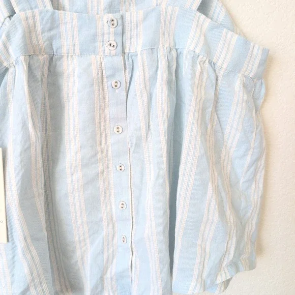 NWT Calypso St Barth Sleep Striped Cotton Tank Top Women's Pajama S Blue White - Picture 9 of 9